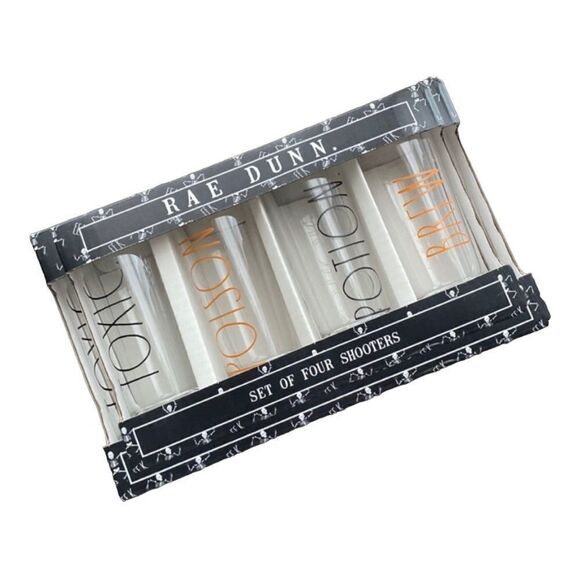 Rae Dunn shooters shot glasses set of 4 - Picture 1 of 2